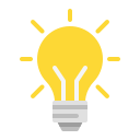 external bulb-startup-flat-bartama-graphic icon