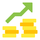 external earnings-startup-flat-bartama-graphic icon