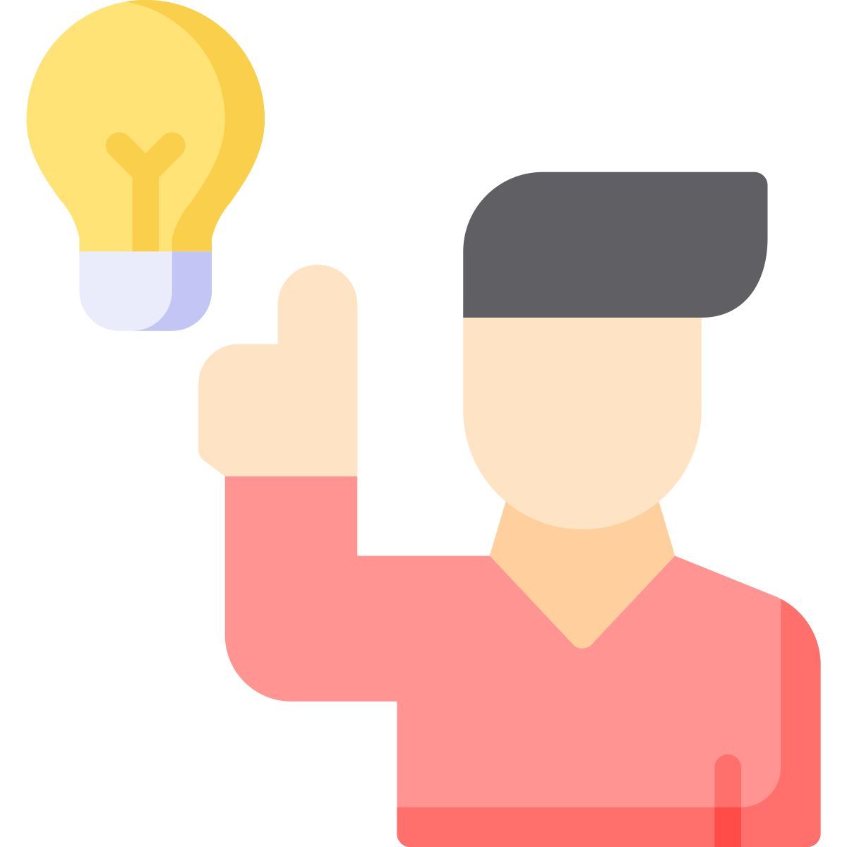 programmer with an idea icon