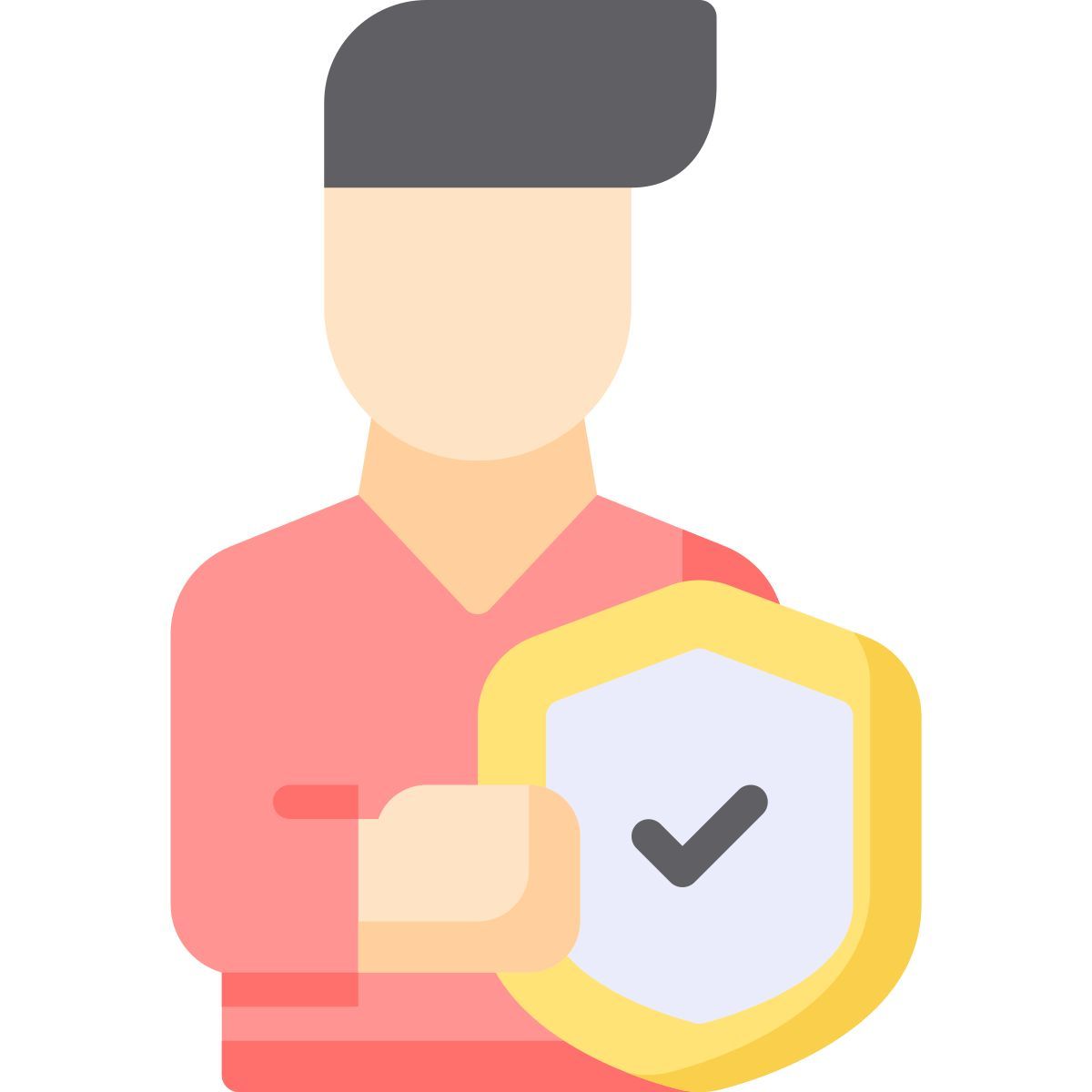 programmer with shield icon