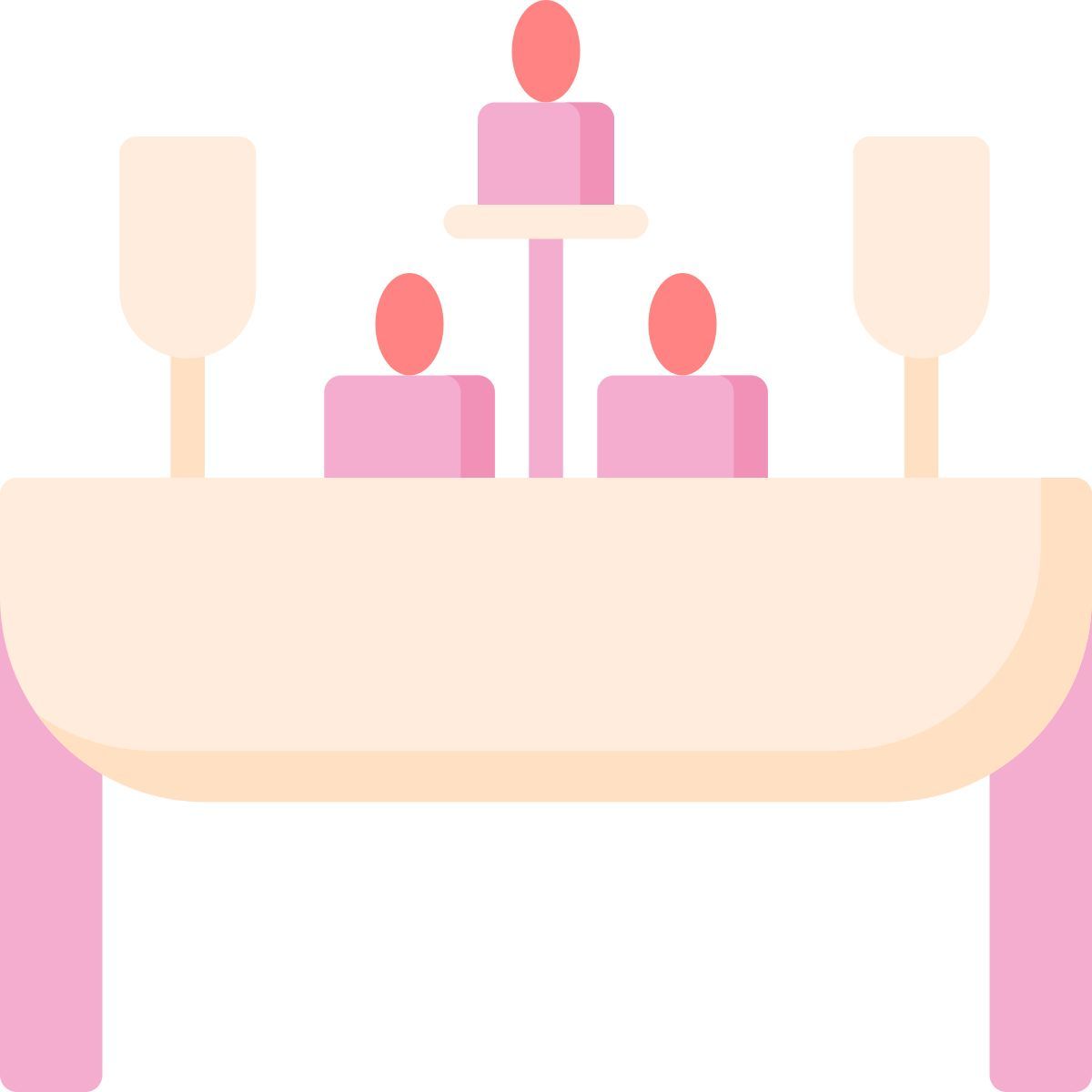 romantic dinner icon