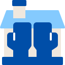 external Isolation-stay-at-home-flat-berkahicon-2 icon