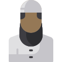 external Muslim-black-people-avatar-flat-berkahicon icon
