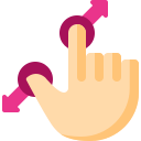 external Zoom-In-hand-gestures-on-ipad-flat-berkahicon icon