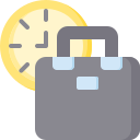 external briefcase-back-to-work-flat-berkahicon-2 icon