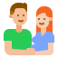 external couple-family-flat-chattapat- icon