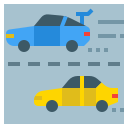 external car-car-accident-flat-chattapat- icon