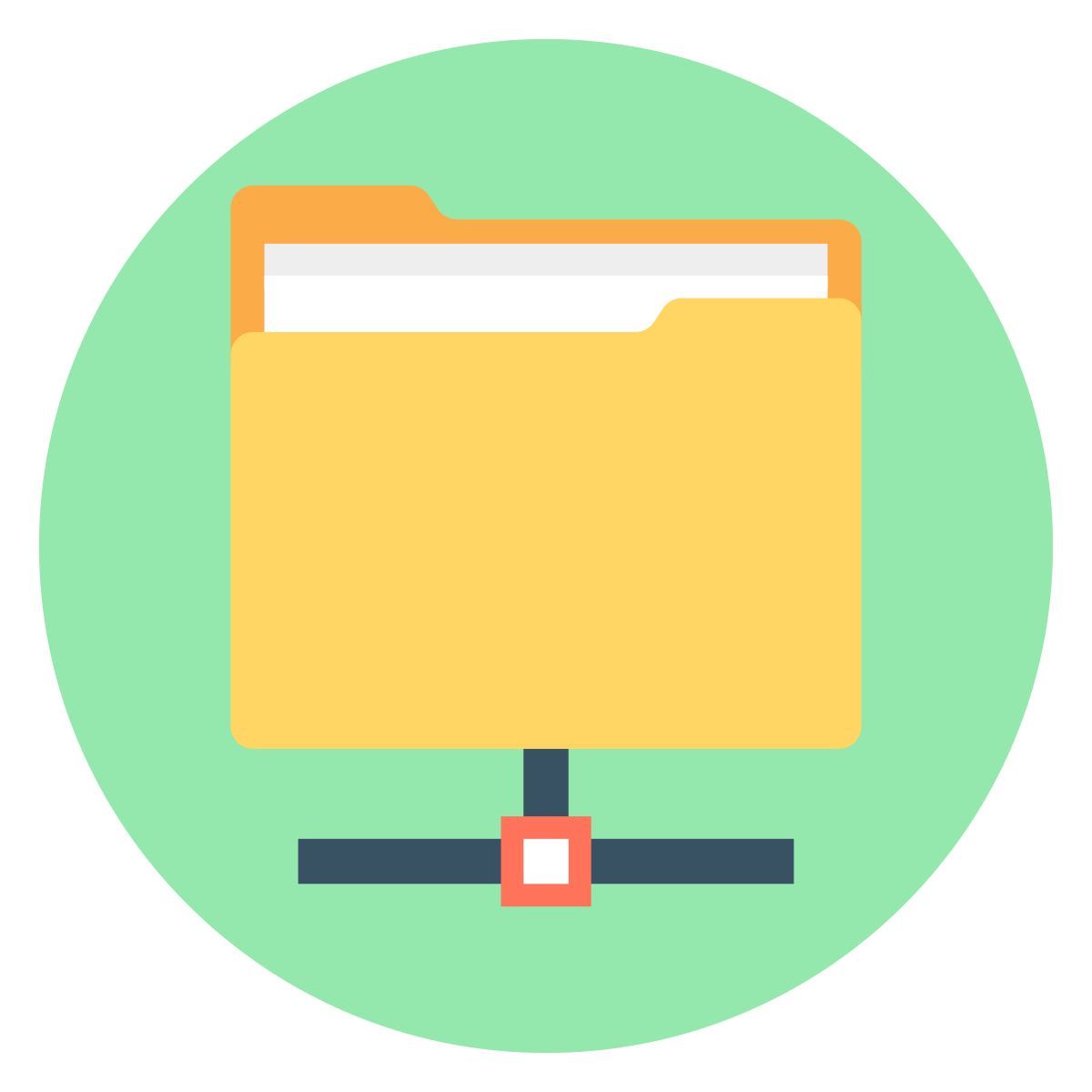 connected folder icon