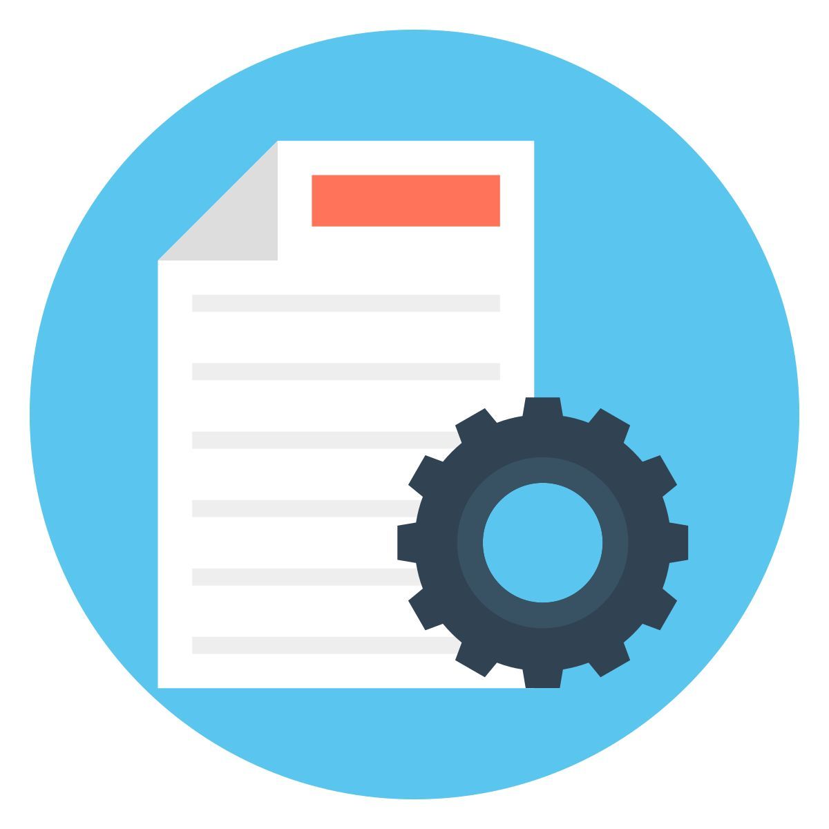 paramètres de fichier icon