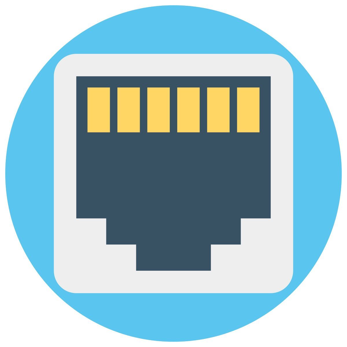 lan socket icon