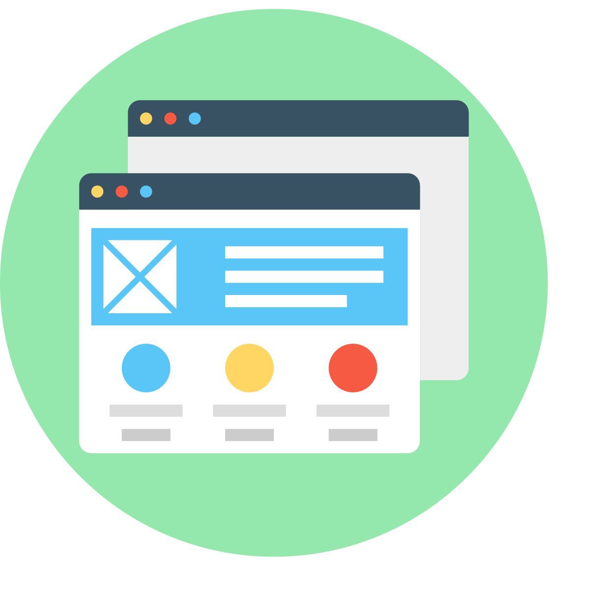 landing pages icon