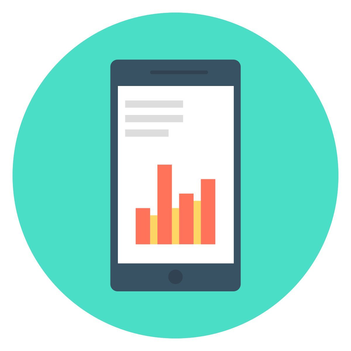 mobile marketing icon