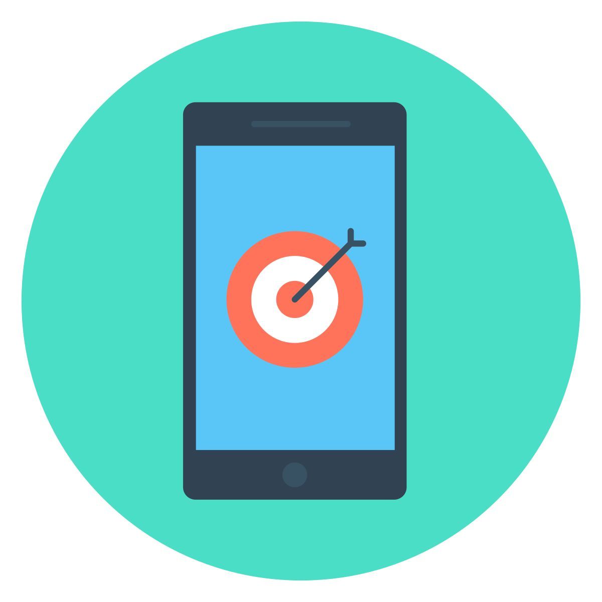 mobile marketing icon