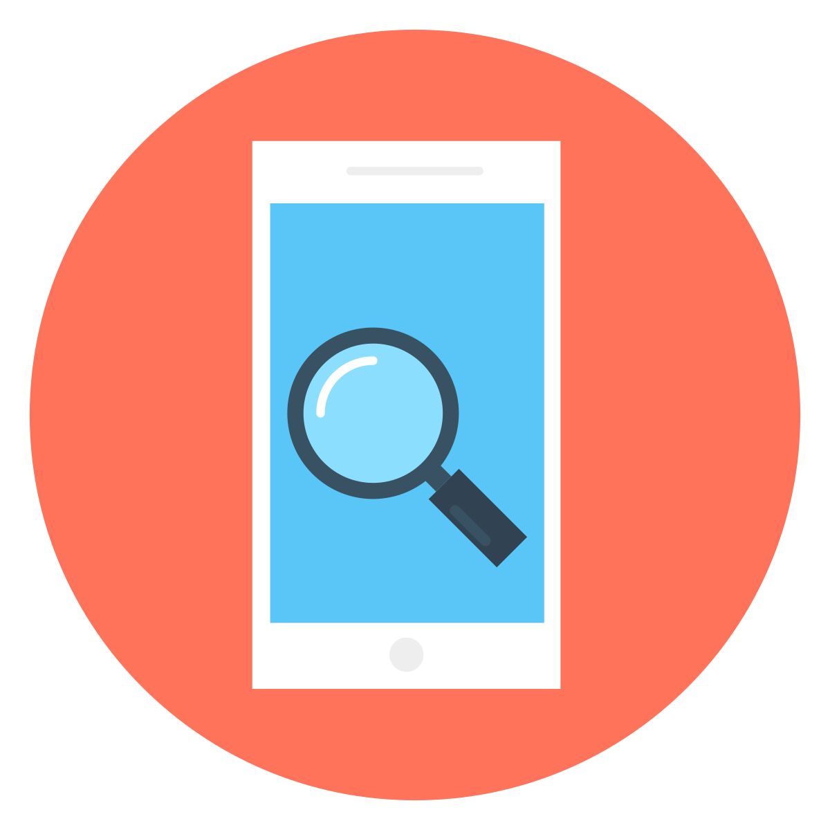 모바일 검색 icon