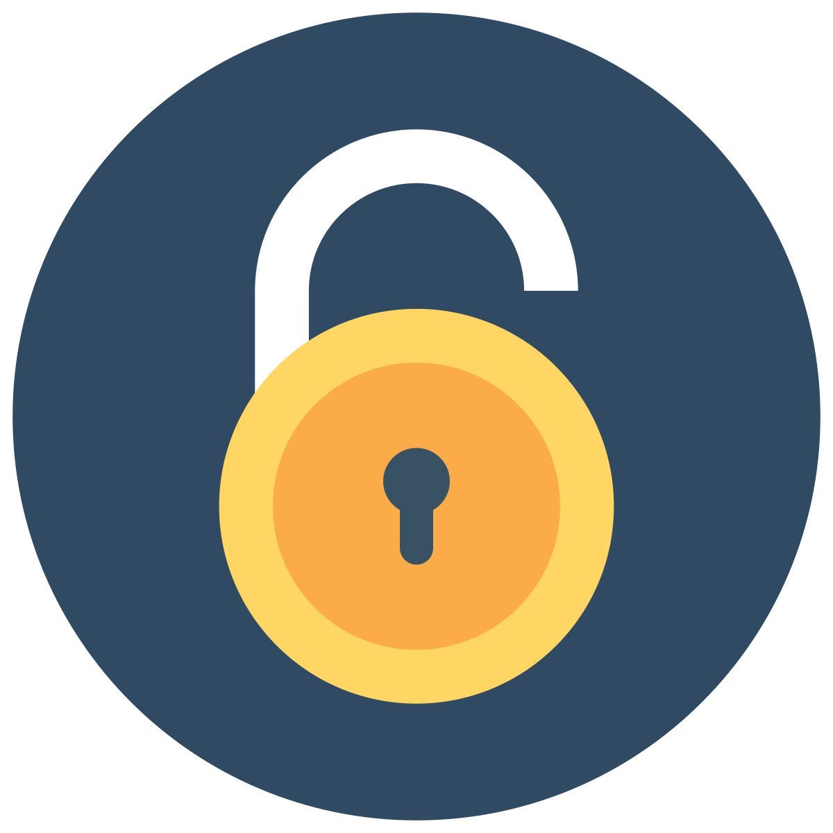 open padlock icon