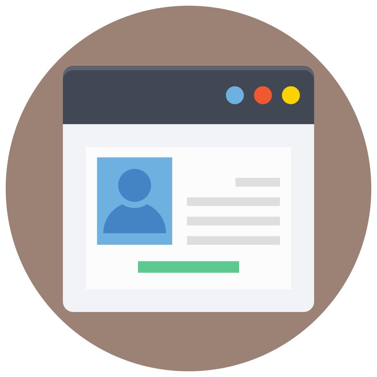 profile popup icon