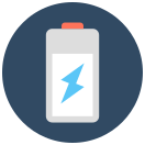 external Mobile-Charging-web-and-networking-flat-circle-design-circle icon