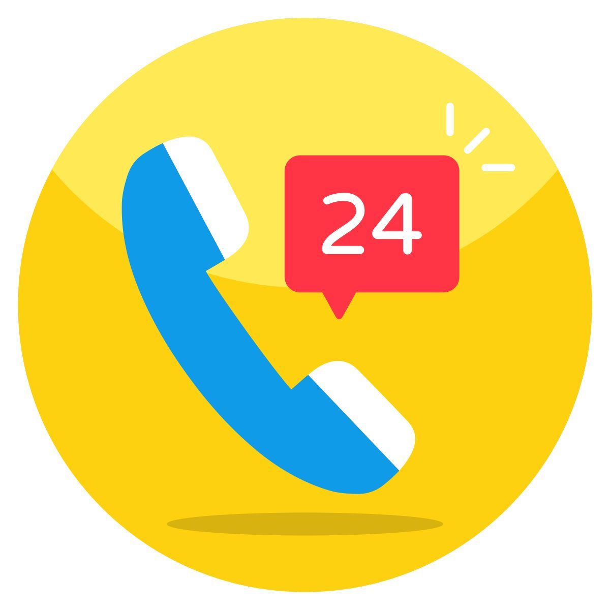 24hr service icon