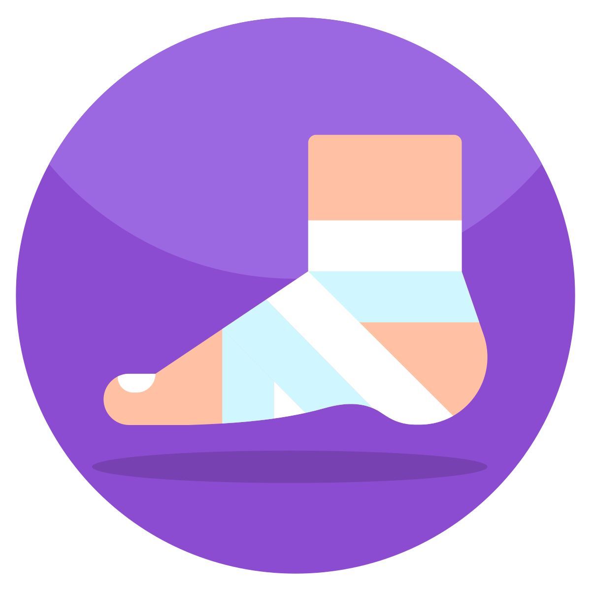 ankle fracture icon