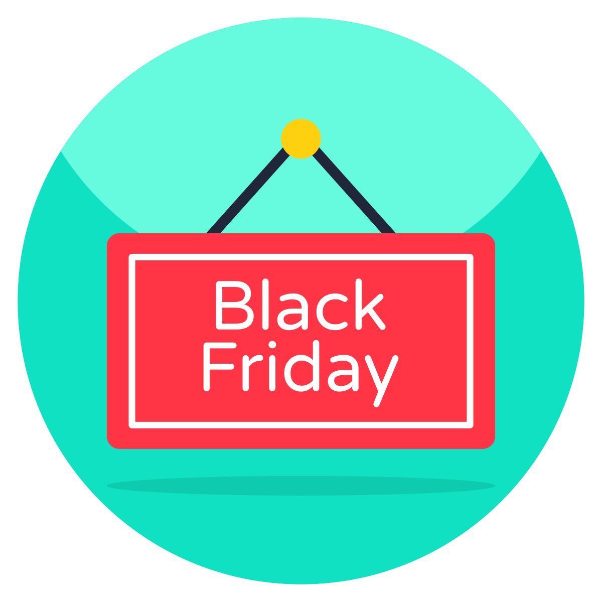 black friday board icon