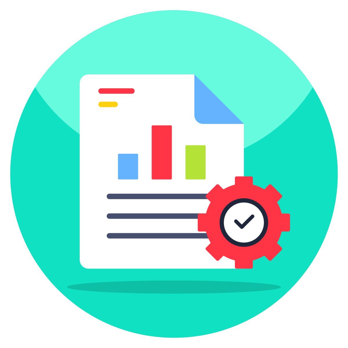 business report management icon
