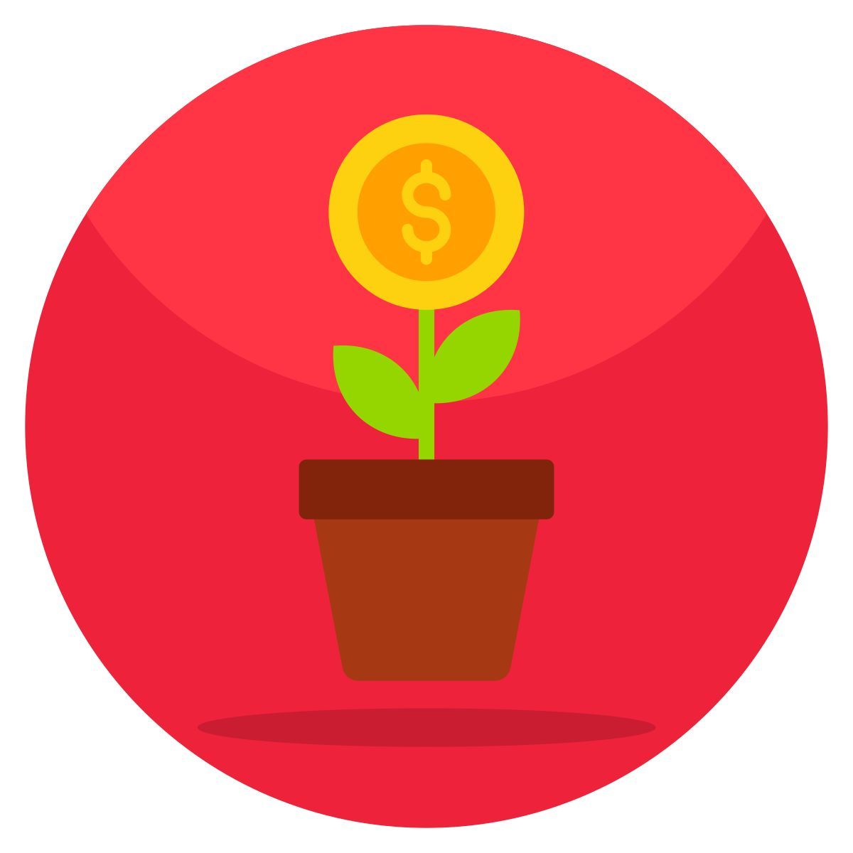 dollar plant icon