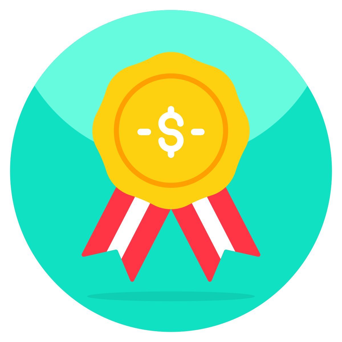 financial badge icon