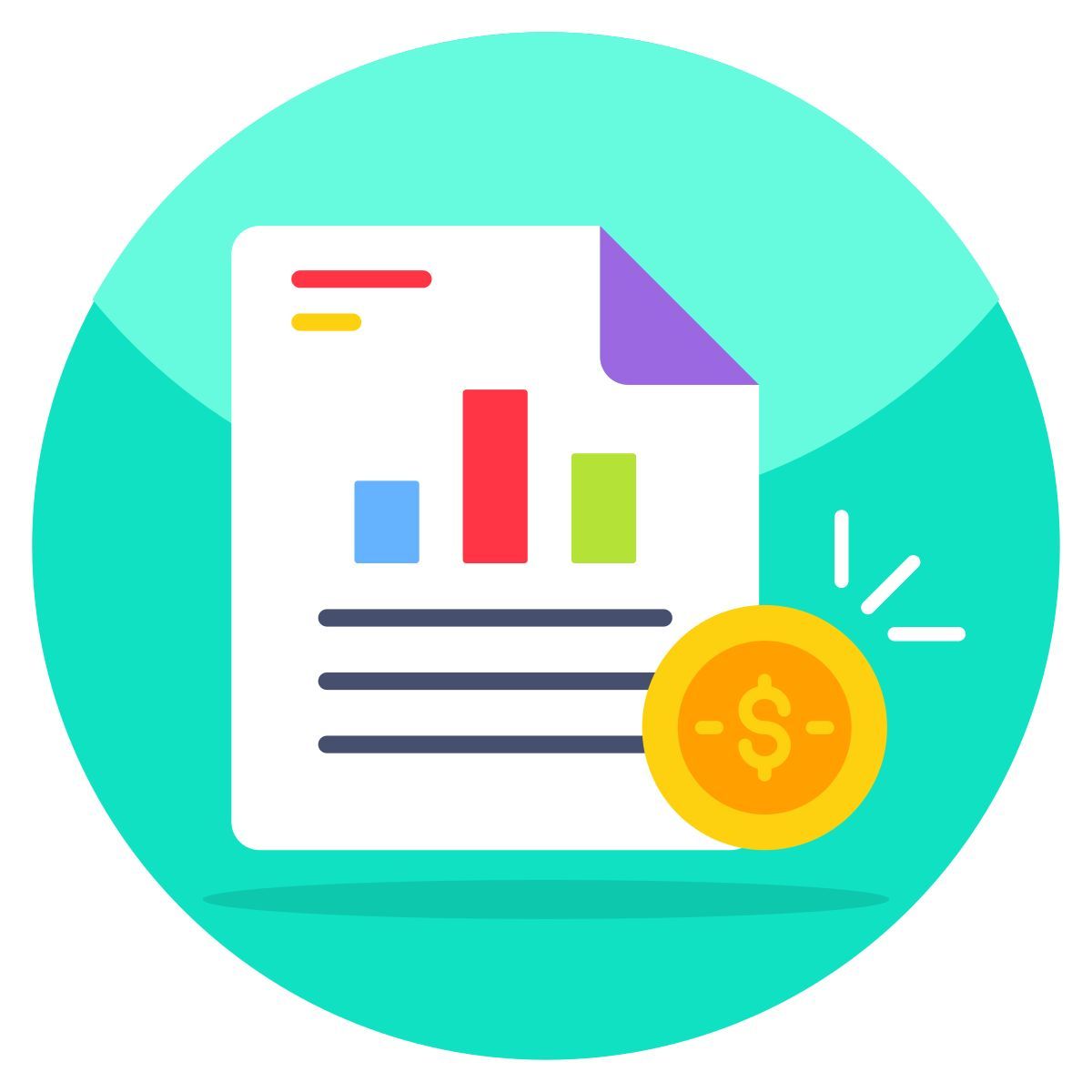 informe financiero icon