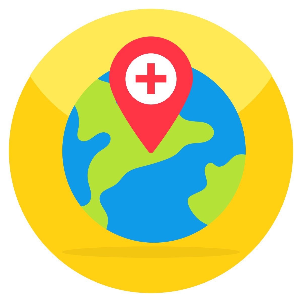 global medical location icon