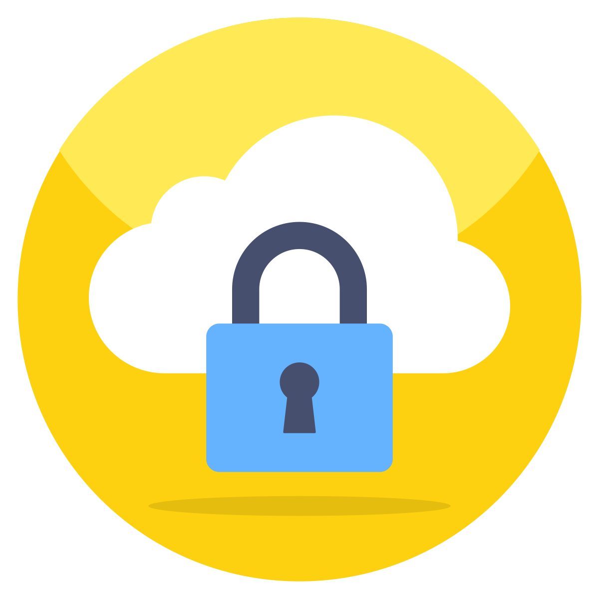 locked cloud icon