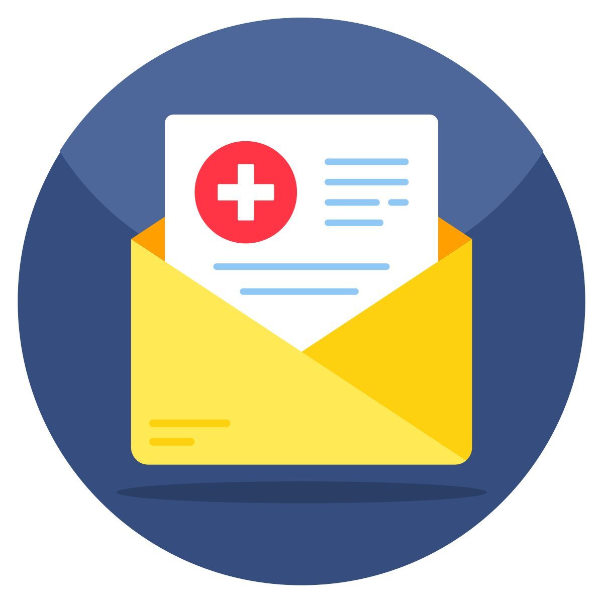 medical mail icon