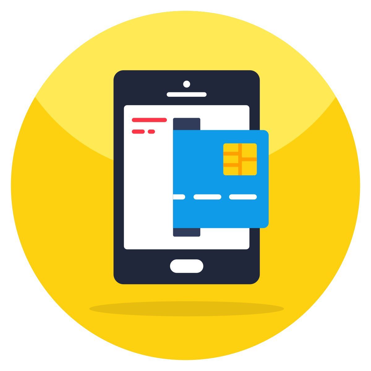 mobile card payment icon