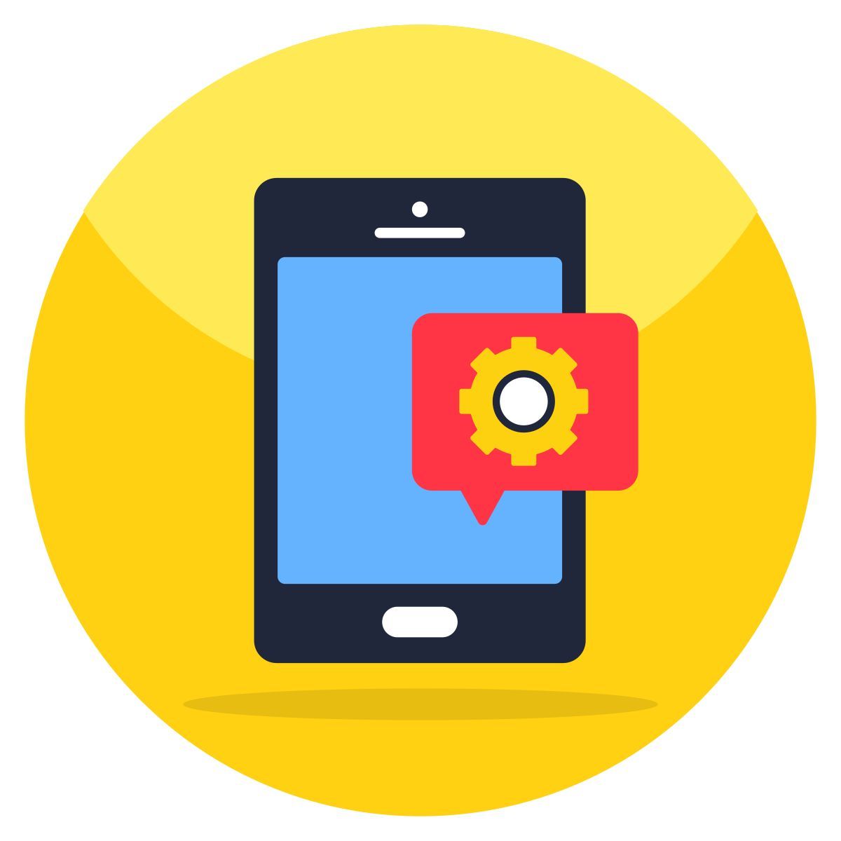 mobile chat management icon