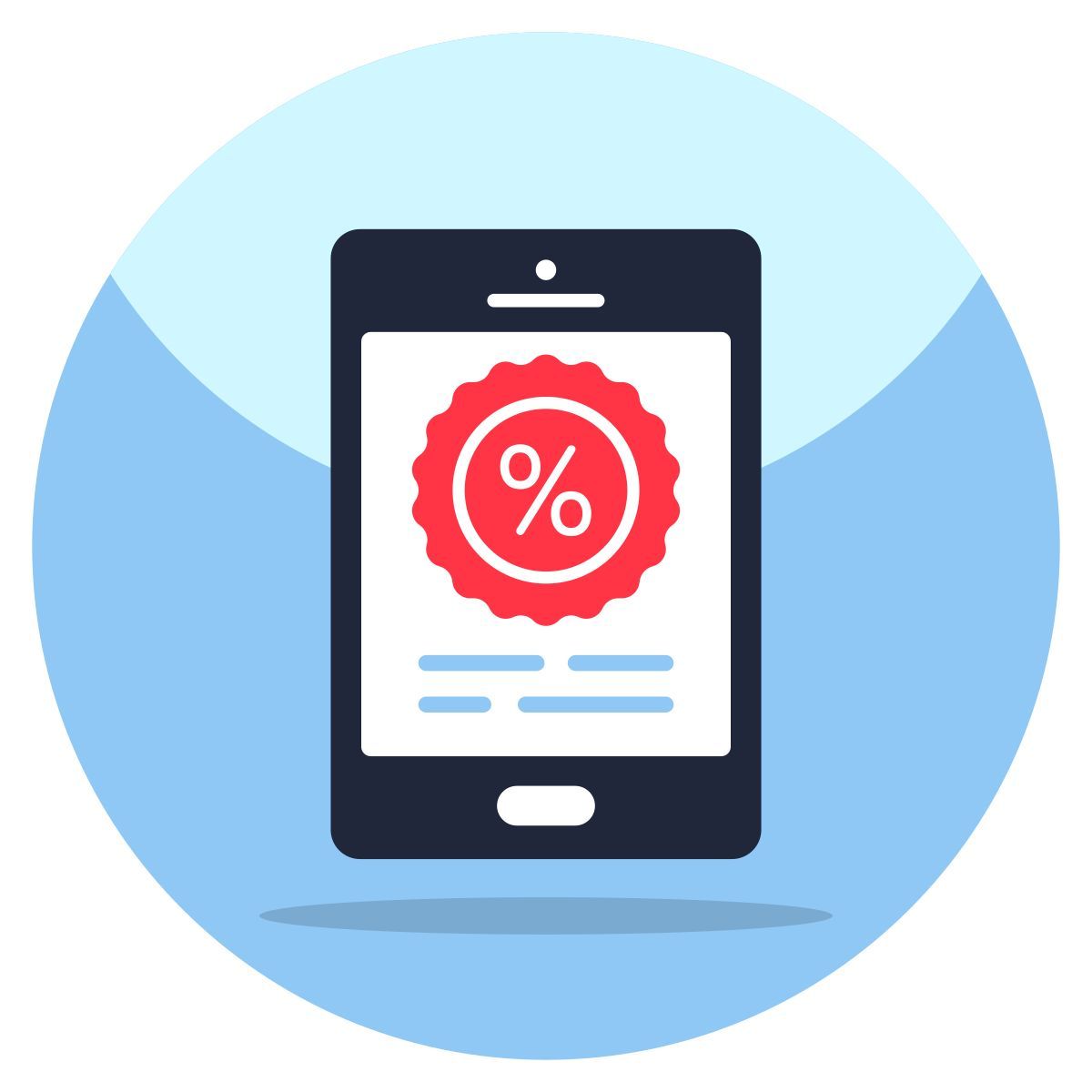 mobile discount icon