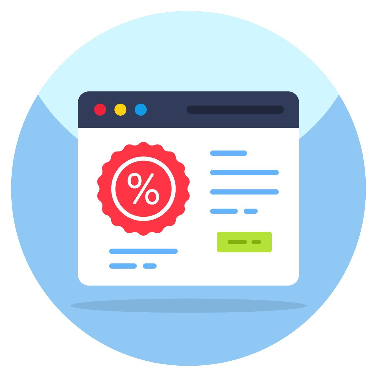 online discount icon