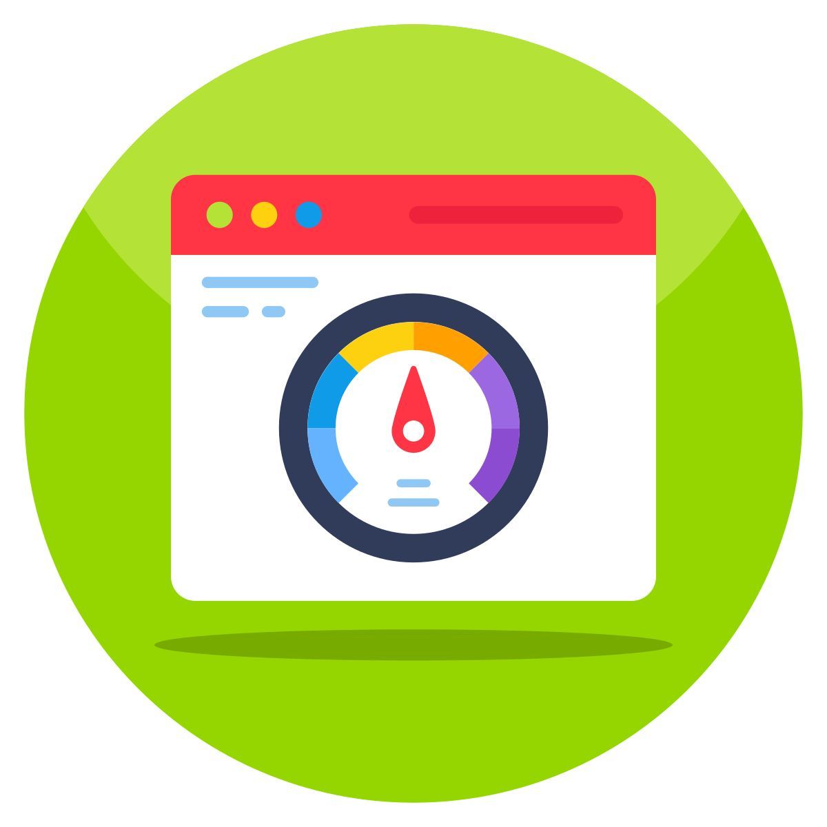 web speed test icon