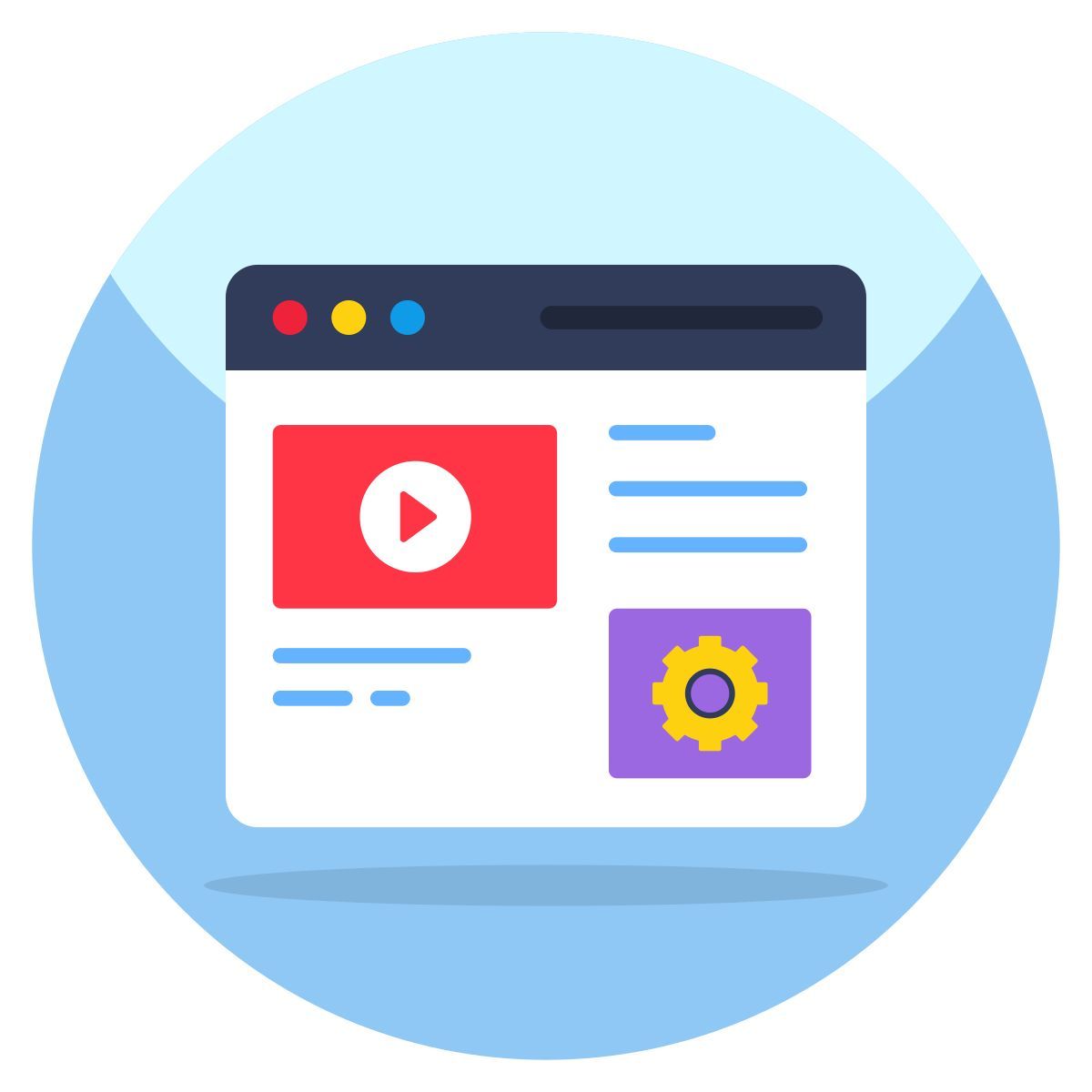 vídeo web icon