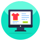 external Buy-Shirt-Online-shopping-and-commerce-flat-circular-vectorslab-2 icon