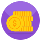 external Dollar-Coins-shopping-and-commerce-flat-circular-vectorslab icon