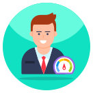 external Efficient-Person-business-and-management-flat-circular-vectorslab-2 icon