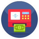 external Money-Withdrawal-business-and-finance-flat-circular-vectorslab-2 icon