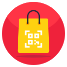 external Parcel-Scanning-shopping-and-commerce-flat-circular-vectorslab-2 icon