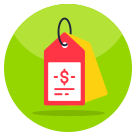 external Price-Tag-business-and-finance-flat-circular-vectorslab icon
