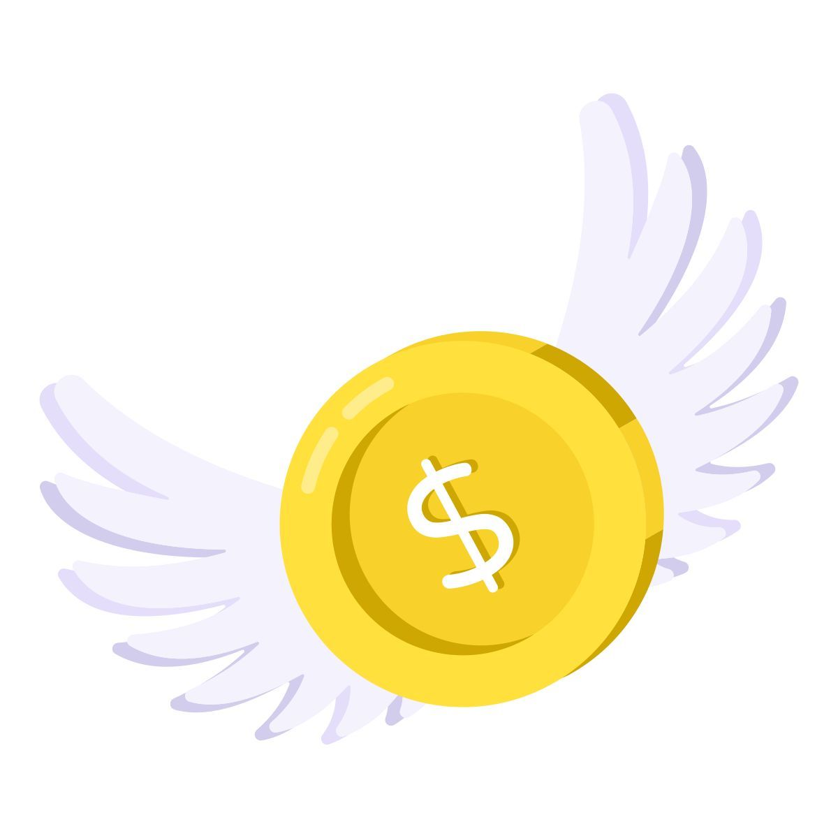 flying coin icon