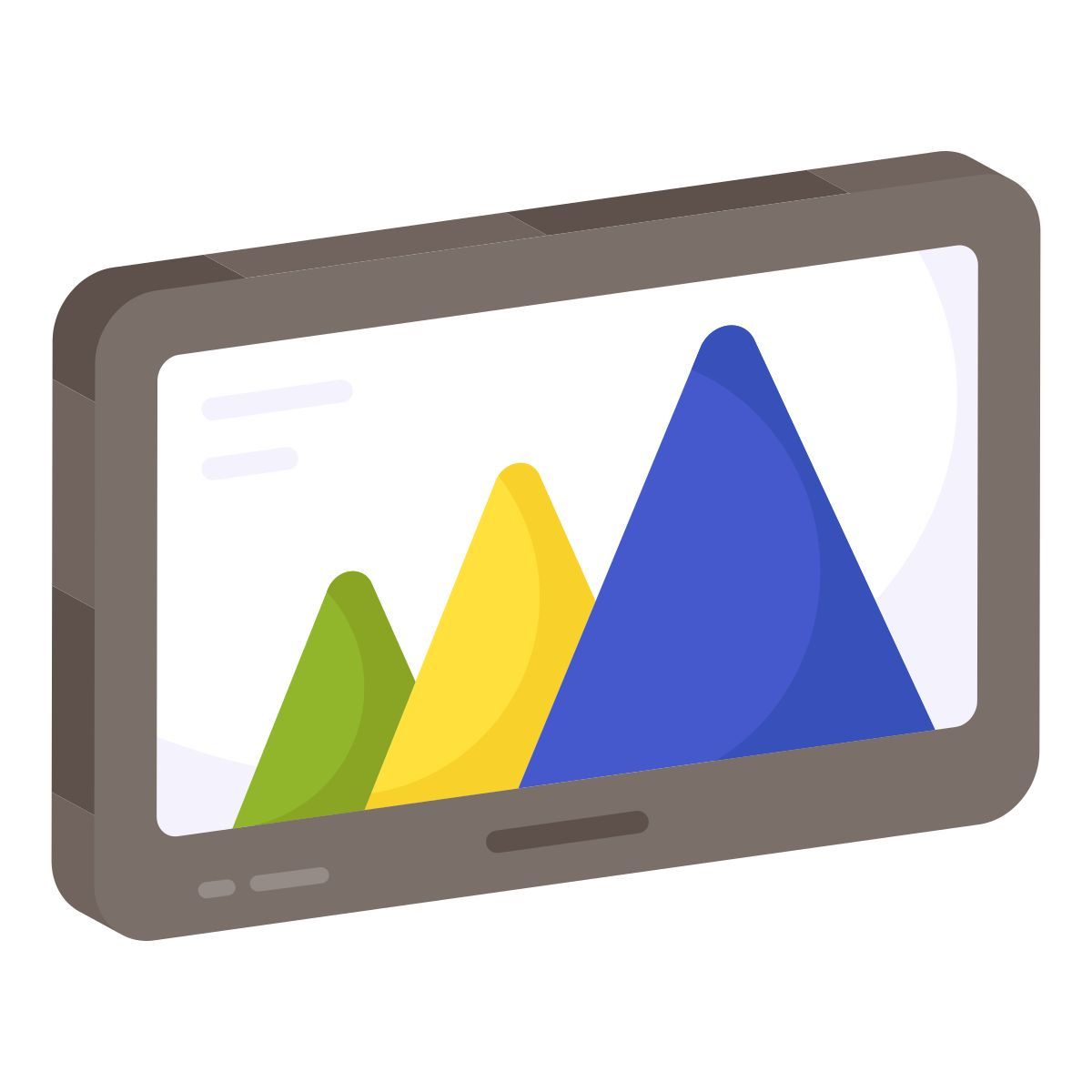 gráfico móvel icon