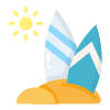 external Surfboard-travel-and-vacation-flat-deni-mao icon