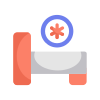 external-Medical-Bed-pharmacy-flat-design-circle