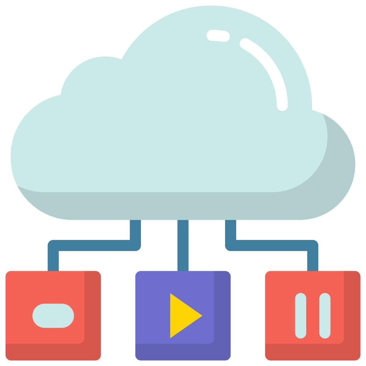 cloud media icon