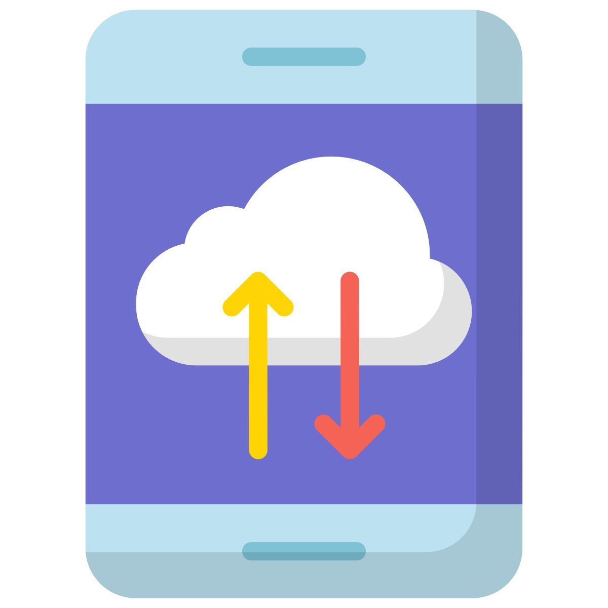 cloud phone icon