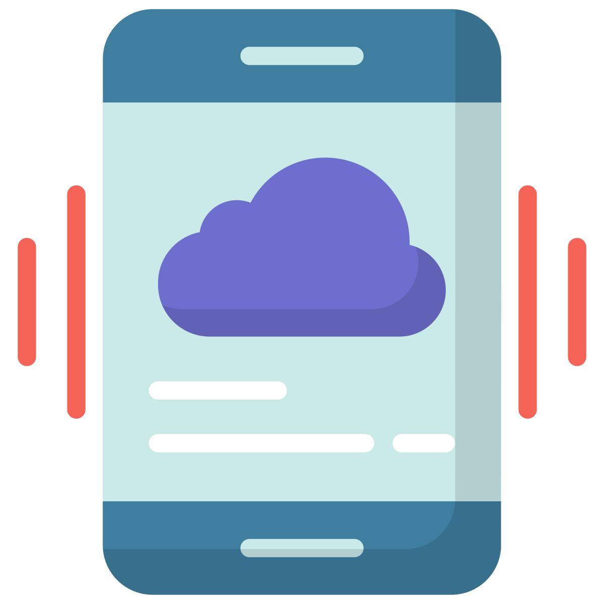 cloud phone icon